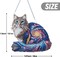 DIY Hanging Diamond Painting Kit for Adults – Cat 5D Gem Art Suncatcher, Home Wall Decor & Gift, Complete Box Set